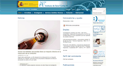 Desktop Screenshot of isciii.es